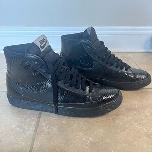 Nike Glossy Black High-Tops